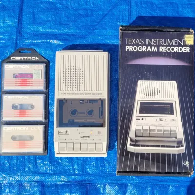 Vintage texas instruments recorder and tapes