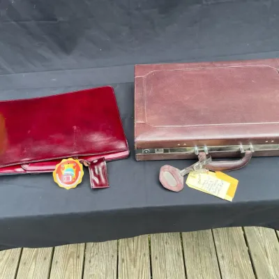 Two vintage briefcases