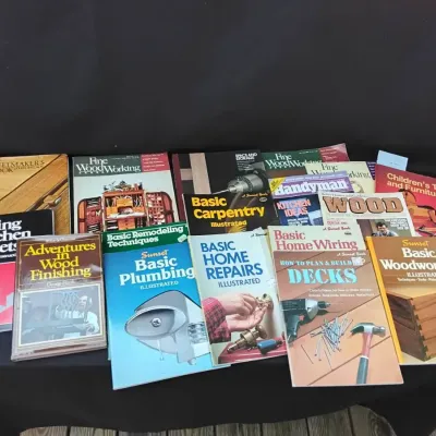 Lot of wood working and diy books