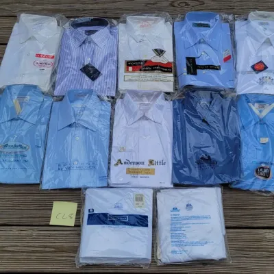 Lot of men s dress shirts with original packaging