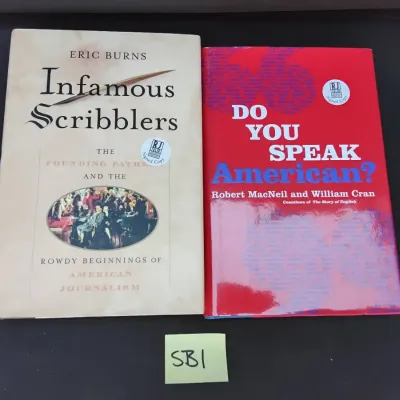 A2 signed books by eric burns and robert macneil