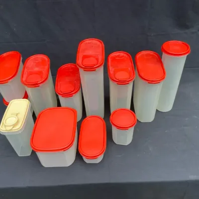 Lot of vintage tupperware