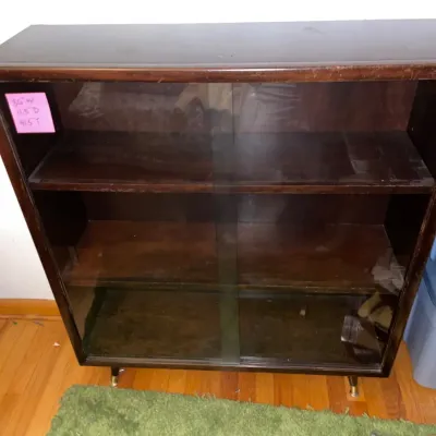 Vintage mid century modern display case 1 of 2