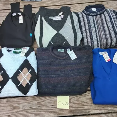 Lot of men s sweaters with original tags