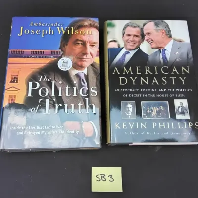 A2 signed books by kevin phillips and joseph wilson