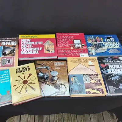 Lot of diy home repair books
