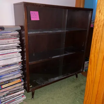 Vintage mid century modern display case 2 of 2