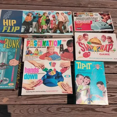 Lot of vintage games including hip flip