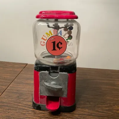 Small gum ball machine