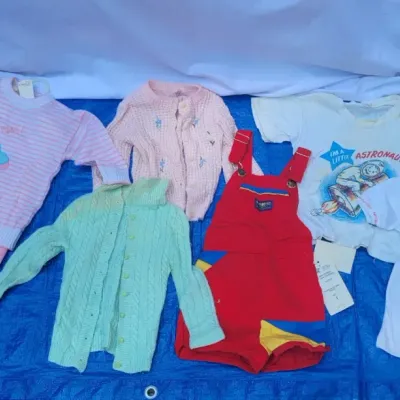 Small lot of vintage baby clothes