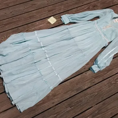 Vintage baby blue gunne sax dress