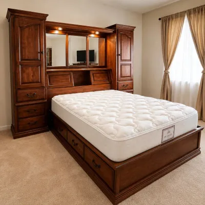 f Furniture Traditions Country Faire Queen Pier Bed with Storage, Mirrors & Lights.jpg