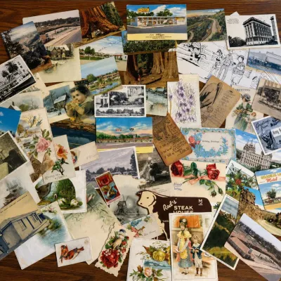 Ld vintage mixed postcard and ephemera collection