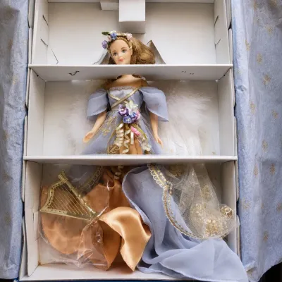 b Limited Edition Harpist Angel Barbie Doll with Harp and Elegant Gown w Original Box and COA .jpg