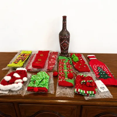 h Vindel Collection Collectible Bottle with 10 Festive Wine Bottle Covers - Series 3 of 3.jpg