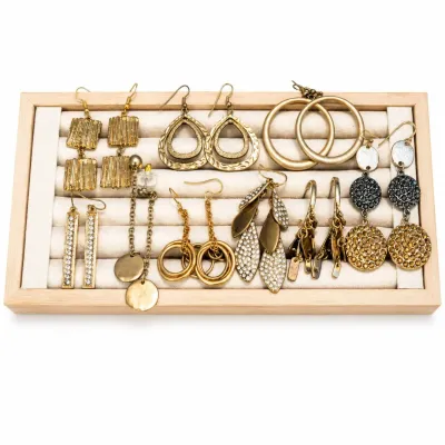j Elegant Gold-Tone Metal Earrings Collection, for pierced ears - Variety of Designs and Textures.jpg