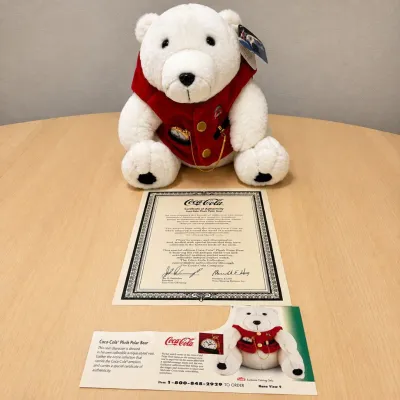 c24 Coca-Cola Special Edition Plush Polar Bear with Certificate of Authenticity Coca-Cola Special Edition Plush Polar Bear with...