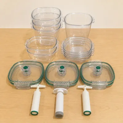 Lk vacuumare 10 piece glass storage set with pumps various sizes