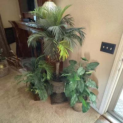 Ld set of 3 floor artificial plants in varying sizes