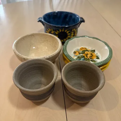 Lk piece ceramic kitchenware set with floral and earthy designs