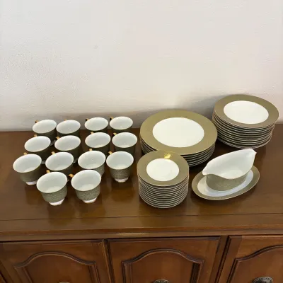 hd Sango China Versailles 46-Piece Set - Elegant Vintage Dinnerware Collection.jpg