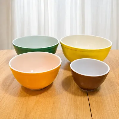 Hk corning 4 piece casserole bowl set in various sizes and colors
