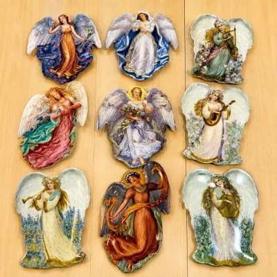 Lk symphony of angels decorative plates set of 9 collector s items