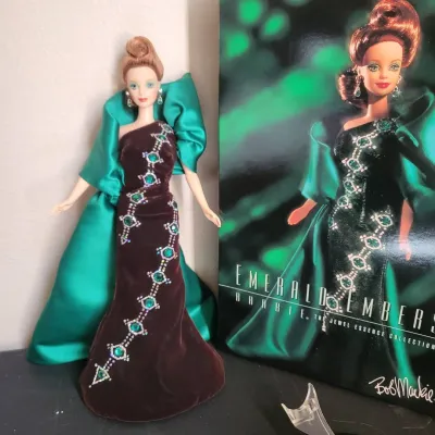 b Emerald Embers Barbie Doll by Bob Mackie - Limited Edition Jewel Essence Collection w Original Box.jpg