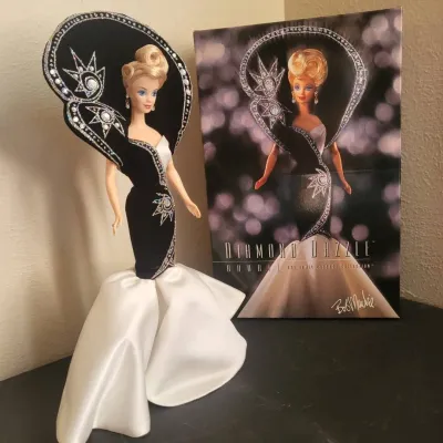 A8 diamond dazzle barbie doll limited edition evening gown collectible