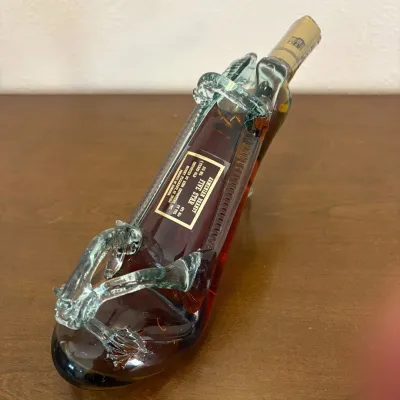 hd  Armenian Brandy Five Star Collector's Bottle - Unique Glass High Heel Design.jpg