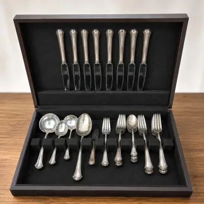 a Towle Chippendale Sterling Silver Flatware – 37 Pieces, Service for 8 w/ Serving Pieces.jpg