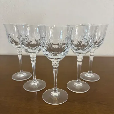 Hd mikasa westminster crystal wine glass set of 6