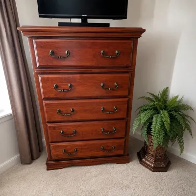 f Furniture Traditions Solid Wood Tall Chest with Cedar-Lined Drawer & Lift-Top Jewelry Storage .jpg