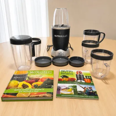 Hk nutribullet blender set with recipe books and multiple accessories