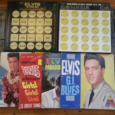 a7 Vintage Elvis Presley Vinyl Record Collection – RCA Victor Gold Award Hits and Classic Albums.jpg