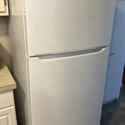 Frigidaire FFTR1835VW3 18.3 Cu. Ft. White Top Freezer Refrigerator Approx. 30”W × 30 3/8”D × 66 3/8”