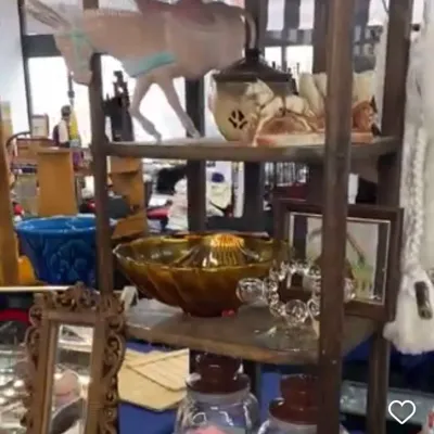 Sale Photo Thumbnail #7: Glass pieces and shelving