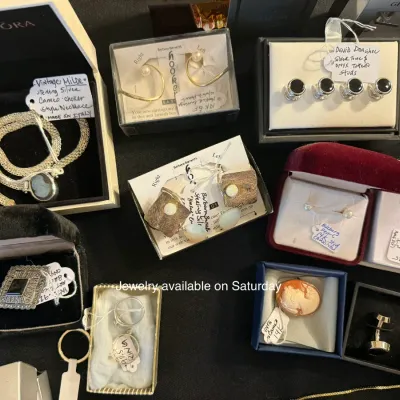 Jewelry will be available on Saturday