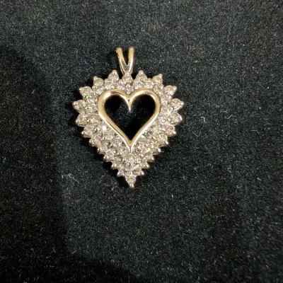natural Diamonds in 10 karat gold $400.00