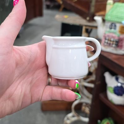 White Porcelain Creamer by Apilco France