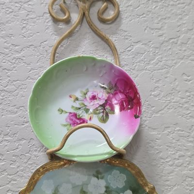 Vintage Hand Painted Porcelain Rose 