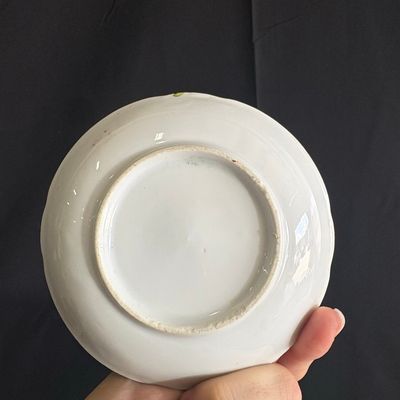 Vintage Hand Painted Rose Floral Plate Riscam5-26-62