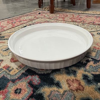 CorningWare French White Pie Plate Riscam5-26-197