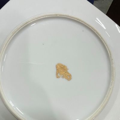 Gold Castle "Floral In Gold Scrolls" Square Plate