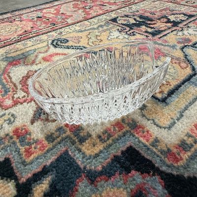 Princess House "Highlights" Crystal Relish Dish Riscam5-26-196
