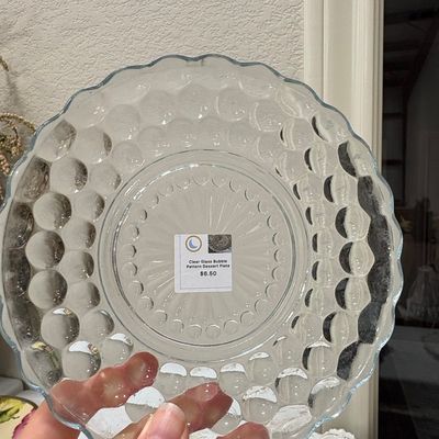 Anchor Hocking Bubble Pattern Dessert Plate Riscam5-26-173