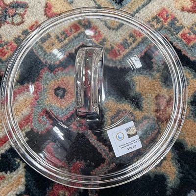Pyrex L-31-C Oval Clear Glass Casserole Dish Lid Riscam5-26-190