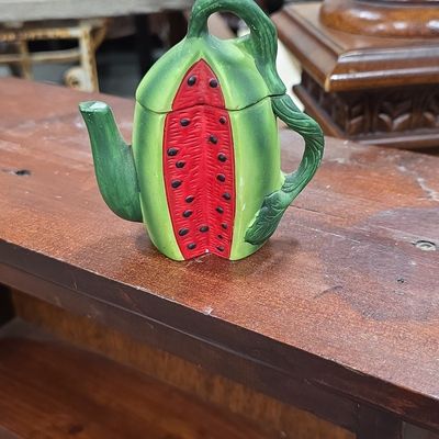 Vintage Boston Warehouse Watermelon Teapot