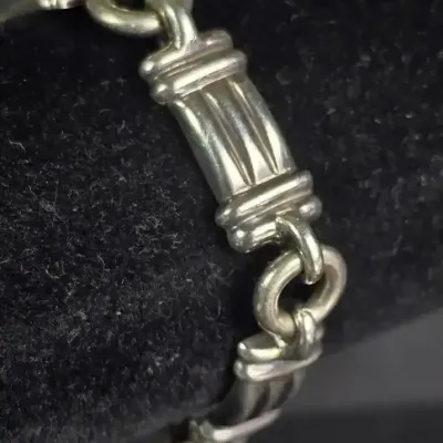 Bayanihan Sterling Silver Modernist Link Bracelet - 7.25"