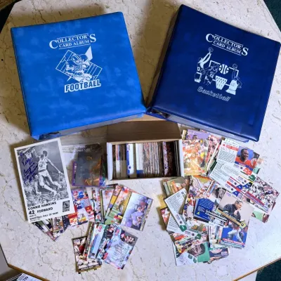 Vintage 1990s Football & Basketball Cards